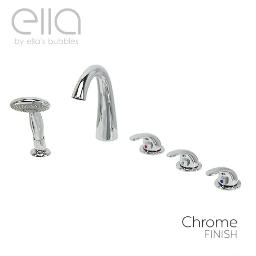 5 Pieces Chrome Mixer Faucet