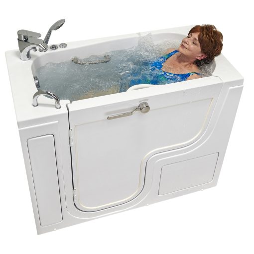 Transfer26 Outward Swing Door Wheelchair Accessible Acrylic Walk-in Bathtub – 26″w X 52″l (66cm X 132cm)