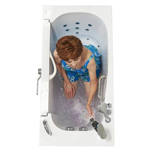 Transfer26 Outward Swing Door Wheelchair Accessible Acrylic Walk-in Bathtub – 26″w X 52″l (66cm X 132cm)