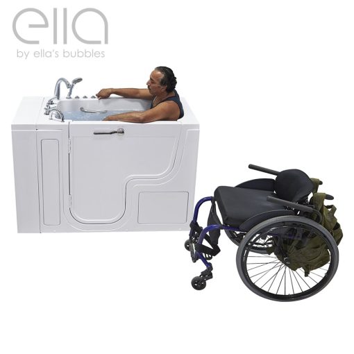 Transfer32 Wheelchair Accessible Walk-in Bathtub – 32″w X 52″l (81cm X 132cm)