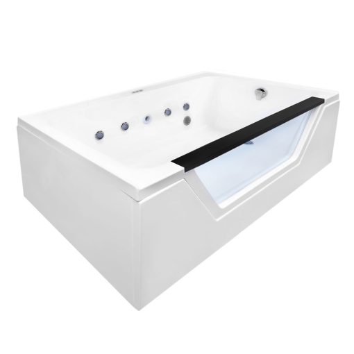 Ella Fiji Acrylic Alcove Infusion™ Microbubble Therapy 36″x66″ Bathtub – Soaking Depth To Overflow Center 16″ – 60% Off