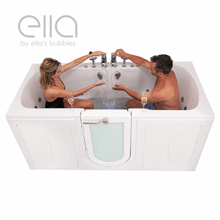 Ella Acrylic Walk-in Bathtub For Two – 2 Seat Walk In Tubs